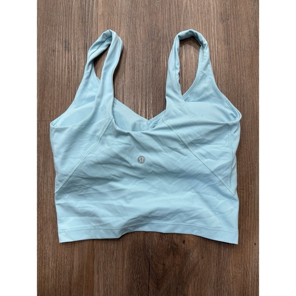 Lululemon Women's Align Tank Top Blue Cropped Yoga Top Size 4 - Picture 1 of 6